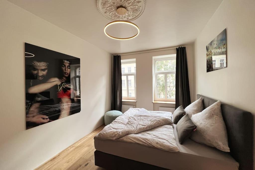 Soul-Apartment Balkon Privatparkplatz 2 Boxspringbetten 55Zoll Tv Wlan Leipzig Exteriör bild